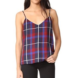 Red/Blue Plaid Cami Tank